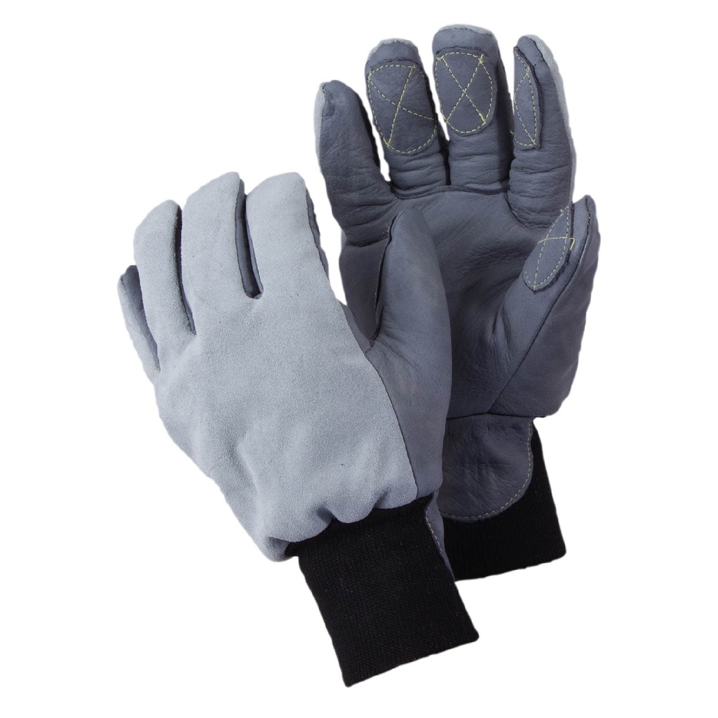 Leather hot sale freezer gloves